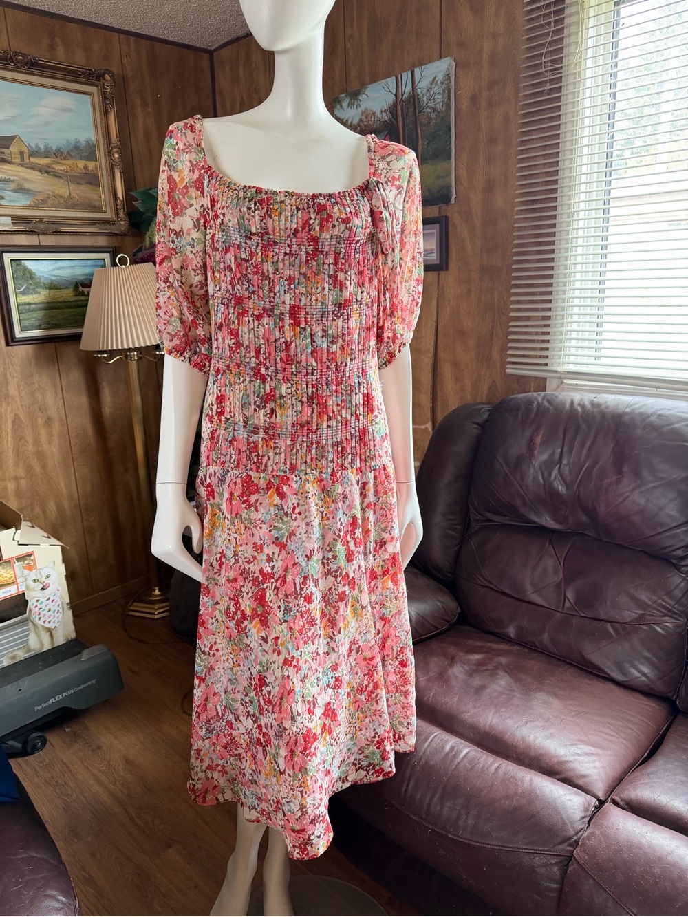 Vintage Albert Nipon Floral Dress